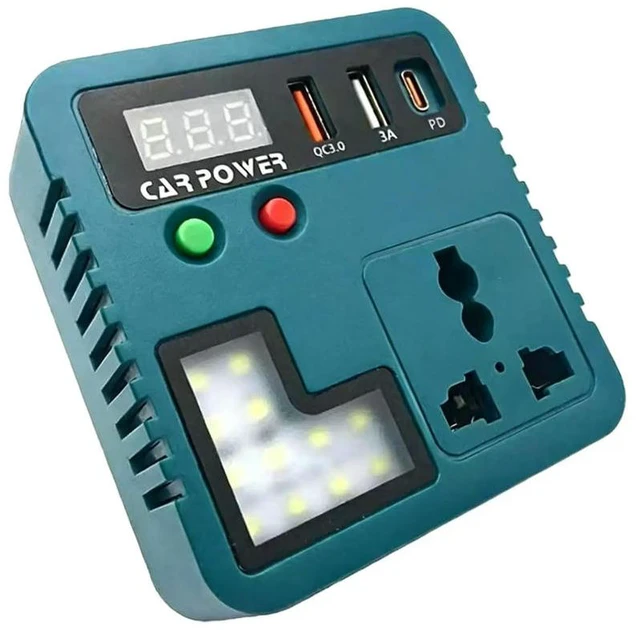 Main image of Power Inverter Lithium Inverter with USB Port for Charging Tools and Accessories for Makita 18V Lithium