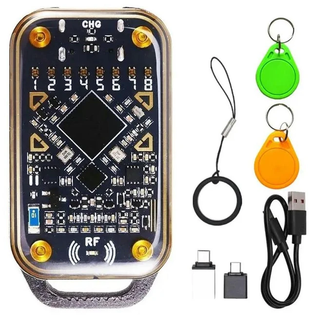 Main image of Chameleon Ultra Card Emulator RFID Chip Reader 125Khz 13.56Mhz Card Decode Duplicator +2XUID Keychain