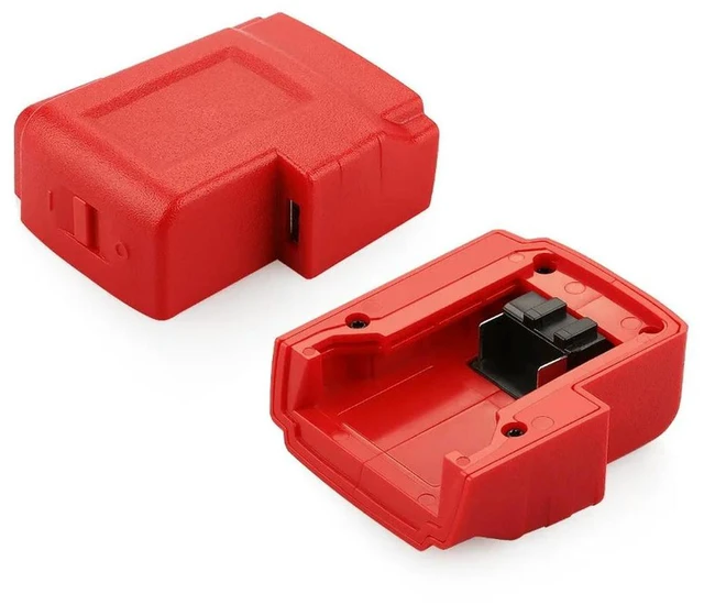 Alt view image 2 of 3 - USB Charger Adapter Multi-function Power Adapter Converter Compatible for Milwaukee 14.418V Lithium Batteries Tool Accessories