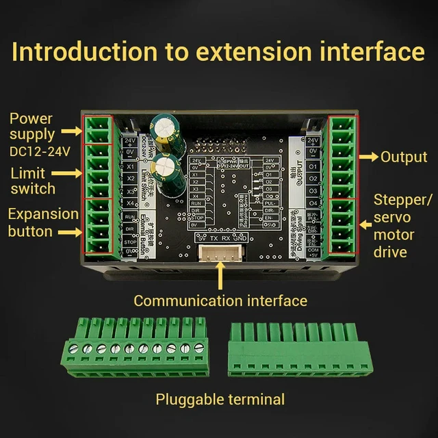 Alt view image 3 of 3 - Stepper Motor Driver Controller Integrated Board Forward/Reverse Pulse Speed Angle Control Module,Rotation Adjustment