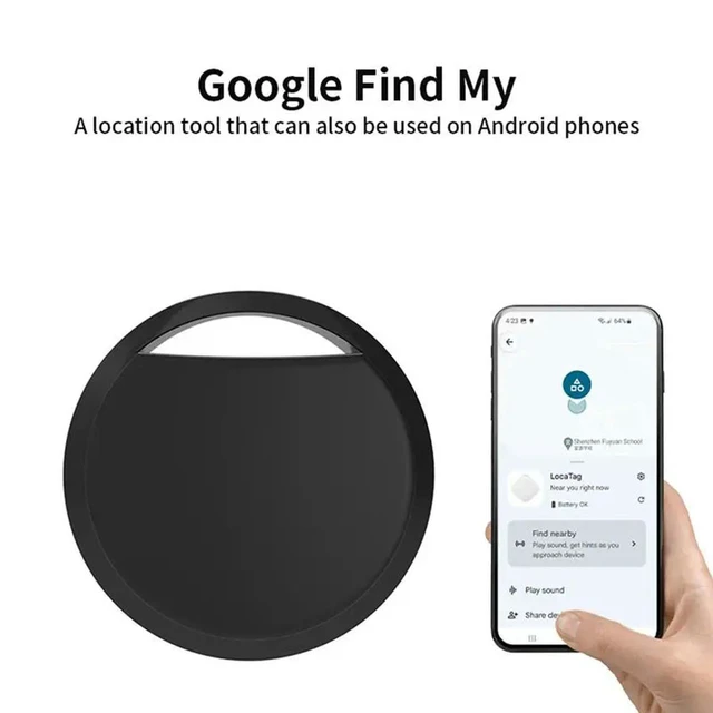 Alt view image 3 of 6 - For Android Tag Bluetooth Tracker 4Pcs Work With Google Find App Key Finder Bike Pets Tag