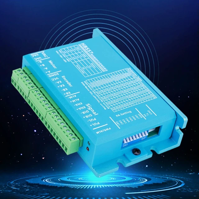 Alt view image 2 of 3 - HBS57 Hybrid Servo Driver AC20-80V/DC24-70V Stepper Motor Driver Controller Encoder 1000 Lines for Nema23/Nema24 Stepper Motor