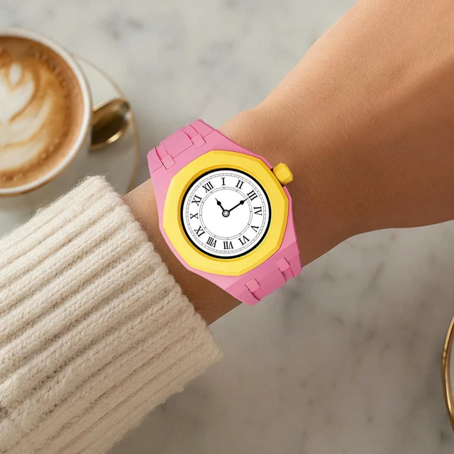 Alt view image 3 of 6 - Soft Watchband Bracelet for Swatch X APRoyal Pop Watch Case Strap Soft Watch Bands for Women Men