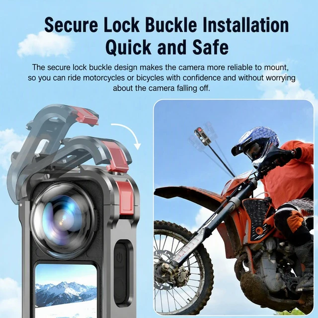 Alt view image 2 of 3 - For X6 l Protective Frame Magnetic Quick Detach Aluminum Cage Cold Shoe Extension Outdoor Use