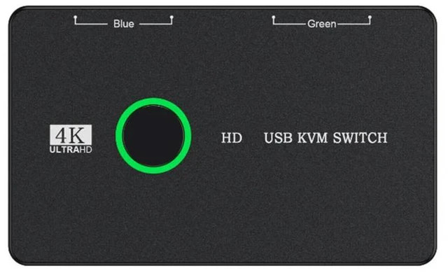 Main image of HD KVM Devices Keyboard Mouse Printer KVM Hub Adapter Plug and Play USB Switcher Splitter Display Equipment for 2 PC Sharing