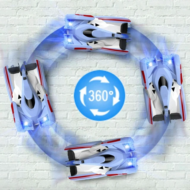 Alt view image 2 of 3 - Wall Climbing Rc Car Remote Control Car LED Light Drift 3D Flip Racing Car Anti Gravity Vehicle 360° Rotating Stunt Car
