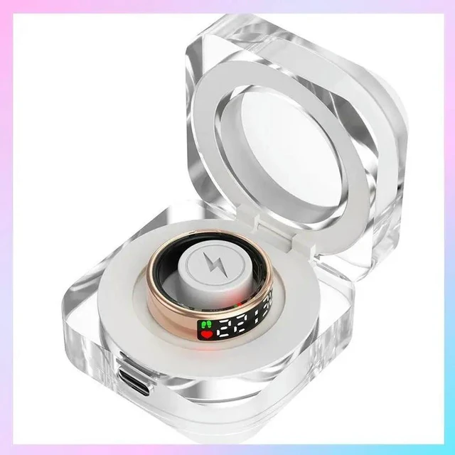 Main image of Ring RS08 Heart Rate Health Monitor 5ATM Waterproof Multi Sport Modes Blood Oxygen Tracker With Charge Compartment 11