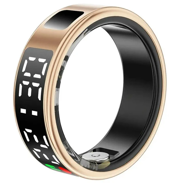 Alt view image 2 of 3 - Ring RS08 Heart Rate Health Monitor 5ATM Waterproof Multi Sport Modes Blood Oxygen Tracker With Charge Compartment 11