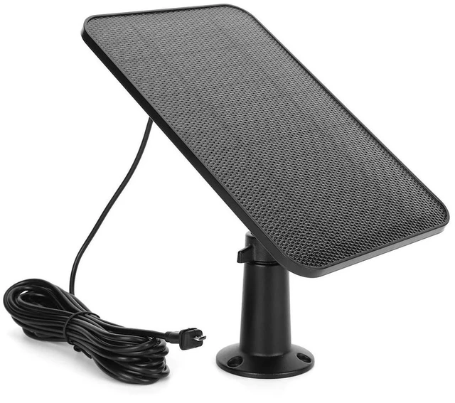 Main image of Solar Charging Panel Waterproof Solar Cell Panel Micro USB with Rubber Plug for Blink XT/XT2/Outdoor Camera(3rd Gen)