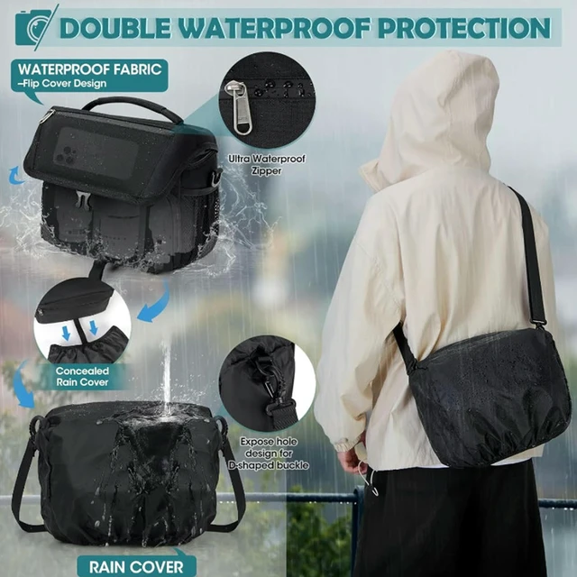 Alt view image 2 of 3 - Small Camera Sling Bag for Photographers Waterproof Compact Camera Shoulder Bags for Mirrorless Or Standard DSLR Cameras