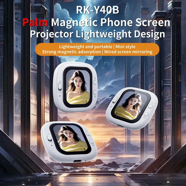 Alt view image 2 of 3 - Magnetic Back Camera Selfie Monitor Screen Vlogging Live Selfie Screen for Android 2.0 Or Above HarmonyOS 3.0 and Above