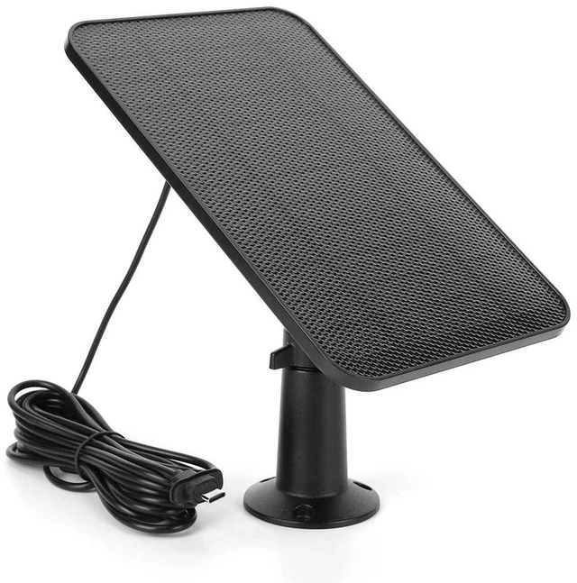 Alt view image 3 of 3 - 4W 5V Solar Panel 360° Adjustable Mount Outdoor Camera Solar Panel 2000mAh Rechargeable for Blink Outdoor 4(4th Gen)