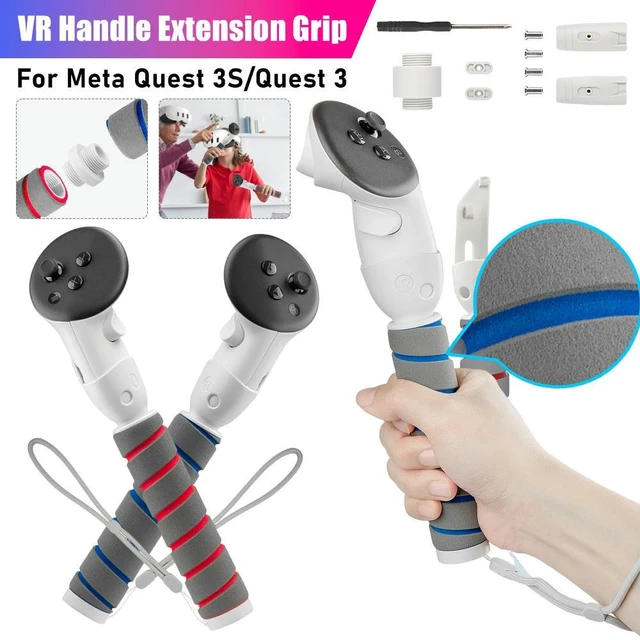 Main image of VR Extension Grip Enhance VR Game Experience VR Sticks Controller Grips Dual Handles Extension Grips for Quest 3S/Quest 3