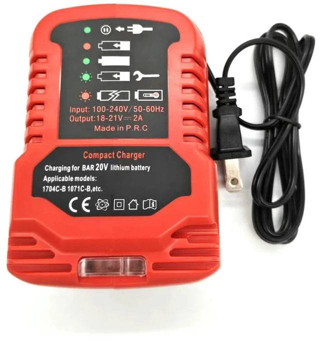 Main image of Charger Mini Fast Charger Power Tool Spot Charger Compatible for Bauer 20V Lithium Batteries US Plug
