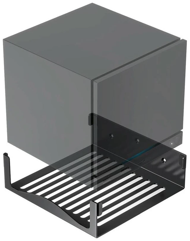 Alt view image 2 of 3 - For Steam Machine Wall Mount Bracket l Gaming Console Holder Ventilated Open Frame Anti-drop Space Saving Stand