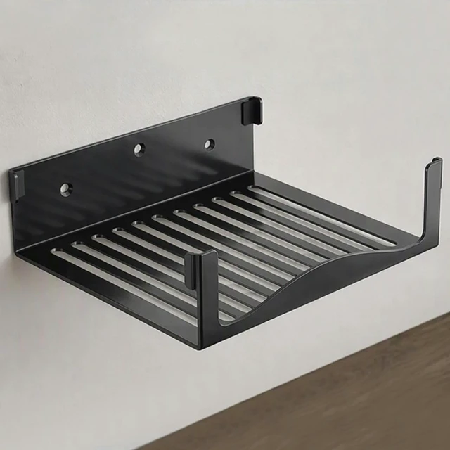 Alt view image 3 of 3 - For Steam Machine Wall Mount Bracket l Gaming Console Holder Ventilated Open Frame Anti-drop Space Saving Stand