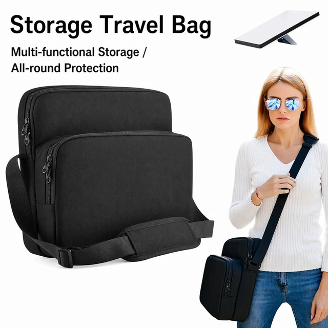 Alt view image 3 of 3 - For Starlink Mini Shoulder Bag 900D Nylon Waterproof Compact Case Dual Zipper Anti-scratch Lining