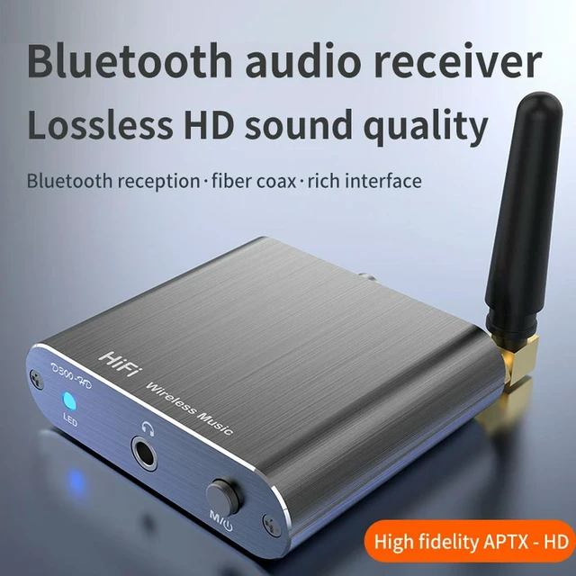 Alt view image 3 of 3 - HIFI Audio Converter with 3.5mm Aux Audio Converter Adapter Toslink/Coaxial Output Bluetooth-compatible for Projector Amplifier