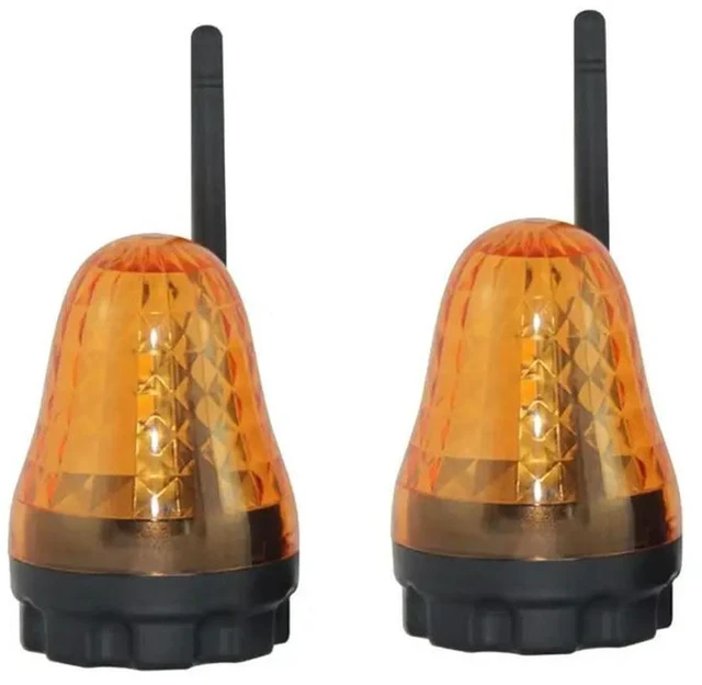 Main image of LED Warning Beacon Light 2Pcs AC12-265V Universal Alarm Signal Lamp For Automatic Gates Garage Door Rolling Shutter