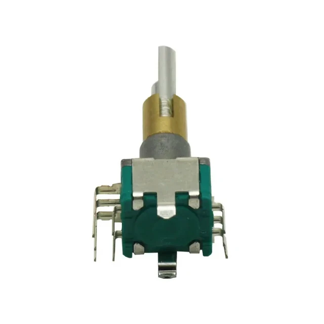 Alt view image 3 of 6 - 5PCS EC11EBB24C03 Dual Axis Encoder With Switch 30 Positioning Number 15 Pulse Point Handle 25Mm