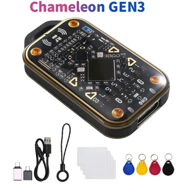Alt view image 2 of 3 - Card Reader Chameleon V3.0 RFID Chip Emulator NFC Read Write ID IC Card Tag Copyer+ 4XUID Keychain