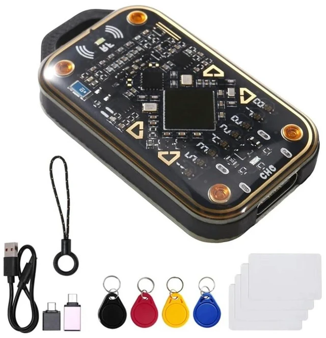 Main image of Card Reader Chameleon V3.0 RFID Chip Emulator NFC Read Write ID IC Card Tag Copyer+ 4XUID Keychain