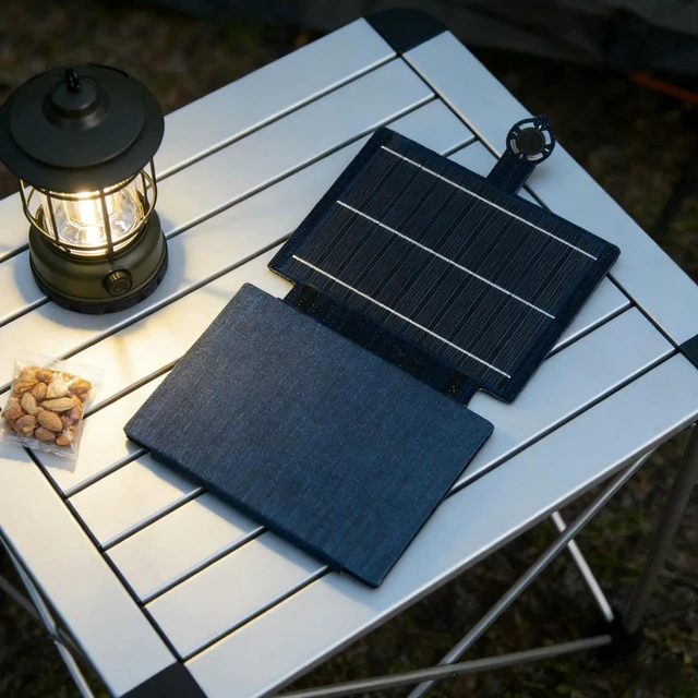 Alt view image 2 of 6 - 21W Foldable Solar Charger USB-C Folding Solaring Charger Monocrystalline Silicon Solaring Panel for Outdoor Travel