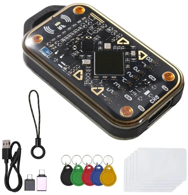 Main image of Chameleon V3.0 RFID Chip Emulator Card Reader NFC Read Writer ID IC Card Tag Copyer+5XUID Keychain/Card