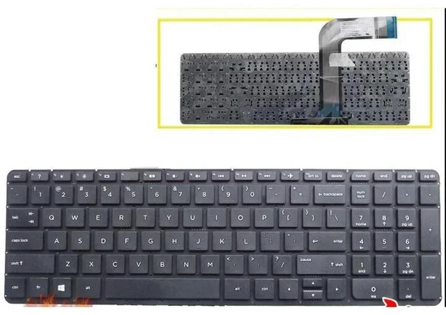 Main image of Laptop Keyboard for 17-F000 f115dx 15-K000 15-P000 V000 US Layout