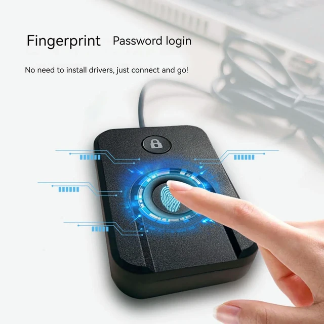 Alt view image 3 of 6 - Fingerprint for 11/10 Hello One-Click Lock Screen Biometric USB Fingerprint Logger for PC Laptop