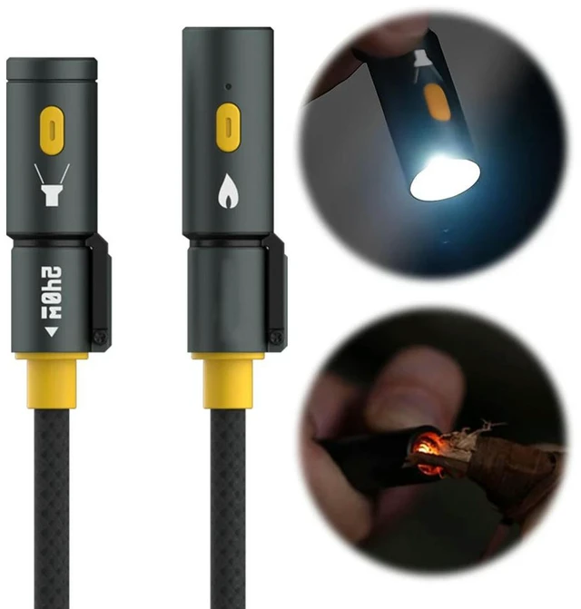 Main image of 240W USB C Multi Charging Cable with Lighter & LED Lighting Fast Phone Charging Cord Multiple Charger Cord for Camping & Light