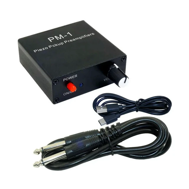 Alt view image 3 of 3 - DC5V 6.35Mm Guitar Piezo Contact Pickup Preamplifiers For Guitar Violin Cello Kalimba Harps Banjo Mandolin Ukulele