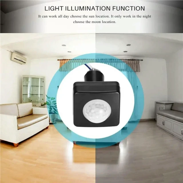 Alt view image 3 of 3 - 10X 220V Mini Human Body Infrared Sensor Infrared Body Sensor Switch LED Flood Light PIR Motion Sensor Adjustable Black