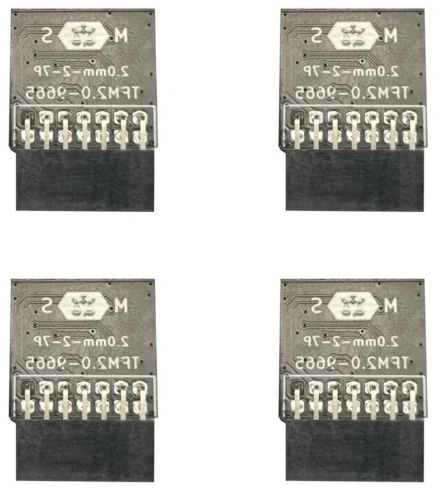 Main image of 4X LPC TPM 2.0 Encryption Security Module Remote Card 14Pin TPM2.0 Module Board For 11