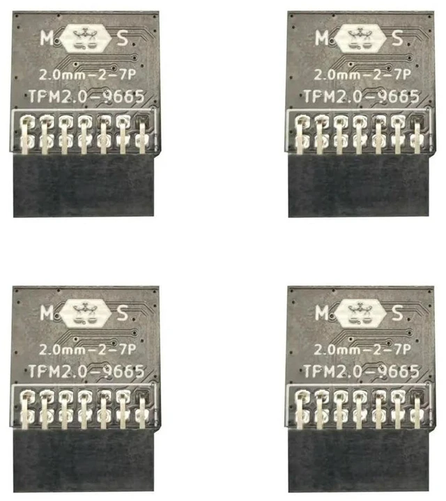 Alt view image 3 of 3 - 4X LPC TPM 2.0 Encryption Security Module Remote Card 14Pin TPM2.0 Module Board For 11