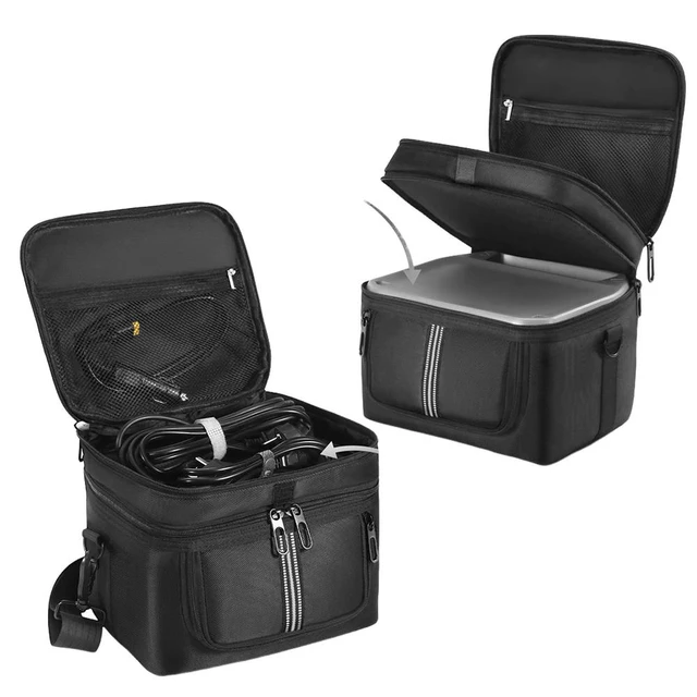 Alt view image 2 of 3 - Travel Bag Anti-drop Hard Shell Pouch Carrying Case with Shoulder Strap and Handle for Ef Ecoflow River 2 Accessories