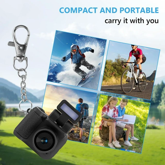 Alt view image 3 of 3 - Small Camera 1080P HD Mini Digital Camera Display Screen Micro Camera with 32G Card Graduation Gifts