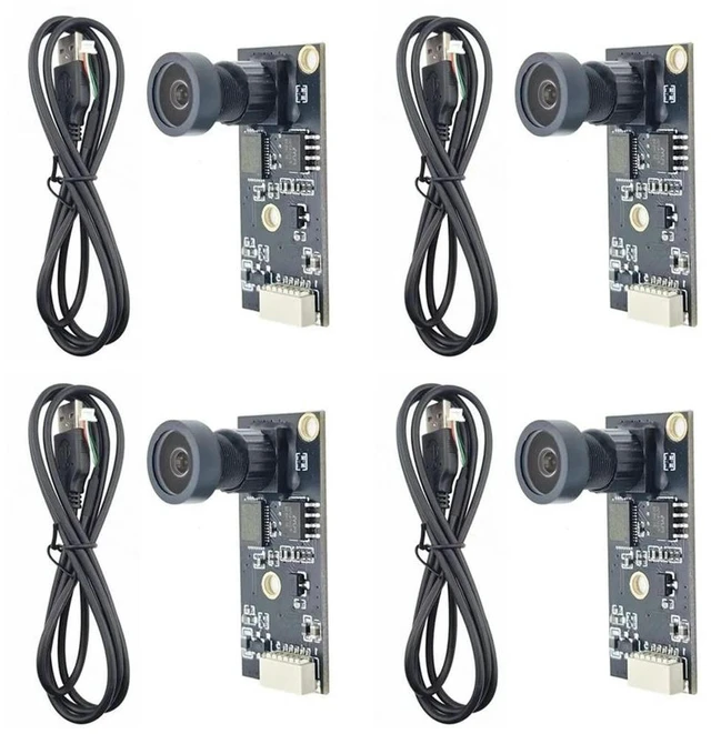 Main image of 4X 1920X1080 USB Camera Module For 3D Printers Camera Board 2 Mega-Pixel Wide Angle Fish Eye Lens UVC OTG