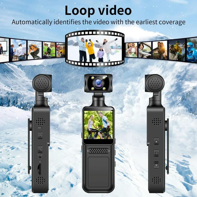 Alt view image 2 of 3 - 4K Action Camera 135 Wide Angle Video Recorder for Outdoor Sports