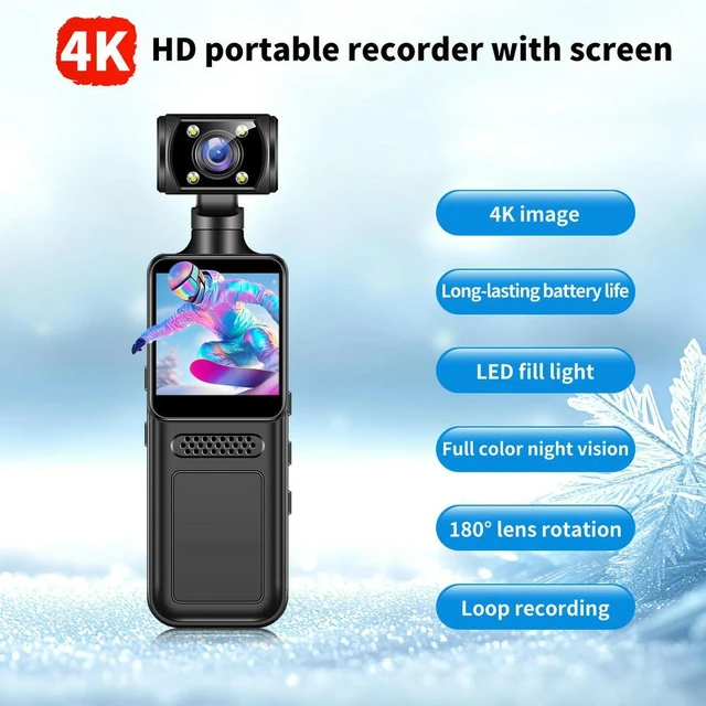 Alt view image 3 of 3 - 4K Action Camera 135 Wide Angle Video Recorder for Outdoor Sports