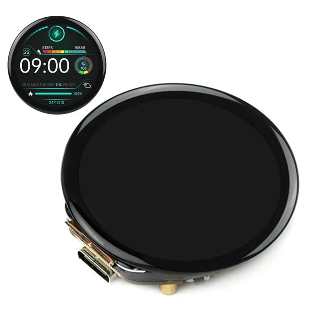 Alt view image 3 of 3 - Bluetooth-Compatible Round Display Development Board 412x412 Resolution Dual-core Processor Board -S3 Development Board