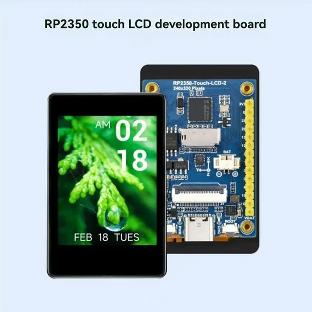 Alt view image 2 of 3 - RP2350 2-Inch Capacitive Touch Display Development Board 240X 320 Pixels With OV5640 Camera IPS Panel With Display