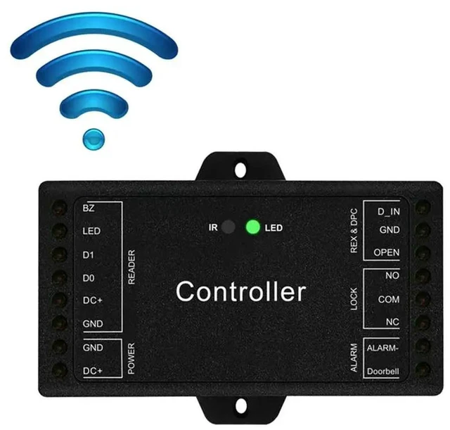 Alt view image 2 of 3 - Wiegand Controller Single Door Remote Control Access Control Board Panel 12V Wiegand 26-44 Bits Input 1000 User