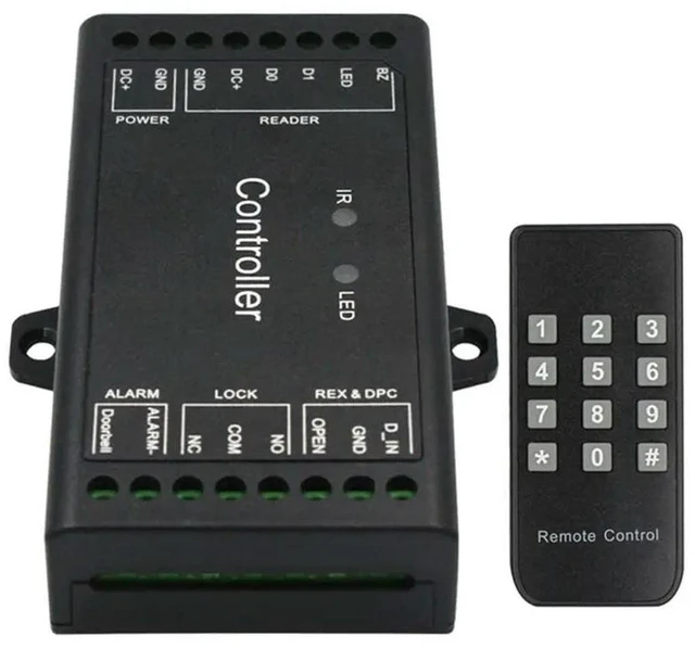 Main image of Wiegand Controller Single Door Remote Control Access Control Board Panel 12V Wiegand 26-44 Bits Input 1000 User