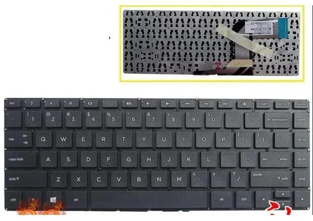 Main image of Laptop Keyboard for 14-V 14-p P000 14-v050tx 14-V034TX v048tx US Layout