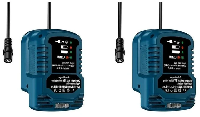 Main image of 2X Solar Charger For Makita 18V Solar Adapter,,Outdoor Work,Camping