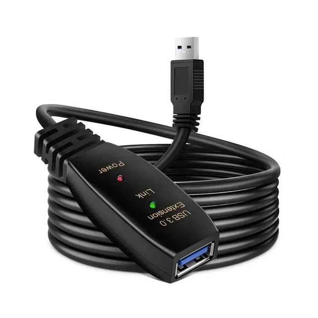 Alt view image 2 of 3 - USB3.0 Extension Cable Signal Amplifier Cable Type A Male To Female Extender Cable For PC Laptop Conference Camera