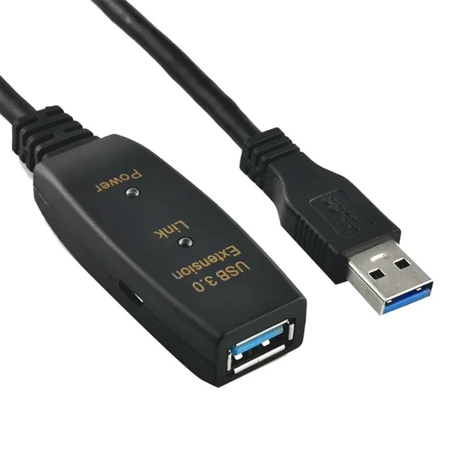Alt view image 3 of 3 - USB3.0 Extension Cable Signal Amplifier Cable Type A Male To Female Extender Cable For PC Laptop Conference Camera