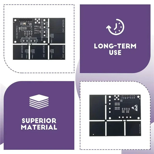 Alt view image 3 of 3 - FDC2214 Capacitive Sensor Module(4 Touch Points) For Gesture Recognition, Paper Counting, Liquid Level Measurement