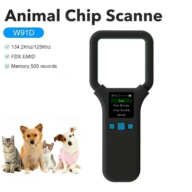 Alt view image 3 of 3 - W91D Microchip Reader For Dogs Animal For Pet Chip Microchip Pet Microchip Reader Microchip Reader
